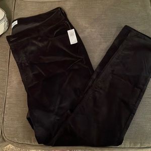 NWT Old Navy Black Velvet Pants